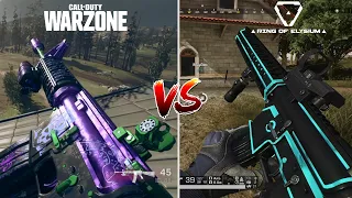 CALL OF DUTY WARZONE VS RING OF ELYSIUM - Attention To Detail, Graphics And Gameplay Comparison