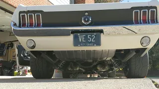 1967 Mustang Exhaust with 4 Link suspension