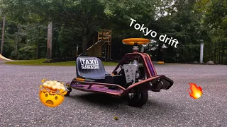 Insane Taxi garage drift go karts🤯