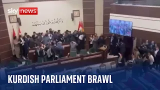 Brawl breaks out in Kurdistan parliament over dispute about next elections
