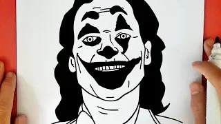 HOW TO DRAW JOKER JOAQUIN PHOENIX