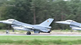 F16's ARRIVALS TOGETHER, Belgian AF,  at KB