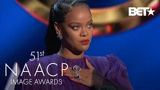 Rihanna Says Tell Your Friends Of Other Races To "Pull Up" For Black Issues | NAACP Image Awards