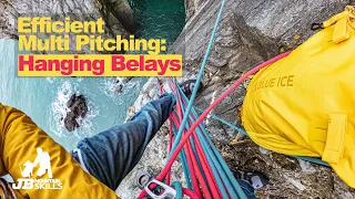 Efficient Multi Pitch Rock Climbing: Hanging Belays