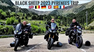 Motorcycle touring BLACK SHEEP 2023 Pyrenees tour