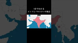 1分でわかるインドとパキスタンの独立