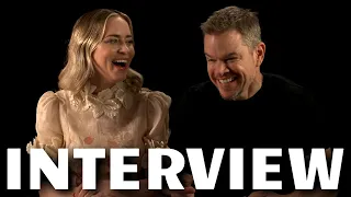 OPPENHEIMER Interview | Emily Blunt & Matt Damon Reveal How They Got Cast By Christopher Nolan