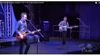 Simon McBride play's Hendrix's "Fire" at 2016 Nevis Blues Festival