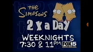 WNYW FOX 5 New York The Simpsons Promo 1999