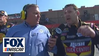 Stewart on Logano: "I'll bust his ass"