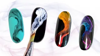 Дымка в ЦВЕТЕ / Дизайн ногтей Дымка в цветном варианте