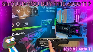 Should you buy an 4070 Ti ? Unboxing + Honest Review! Asus TUF 4070 Ti VS 3070 Master Benchmarks 💎