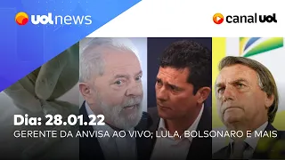 Bolsonaro e depoimento à PF, Lula e caso tríplex, Moro, Anvisa libera autotestes e mais | UOL News