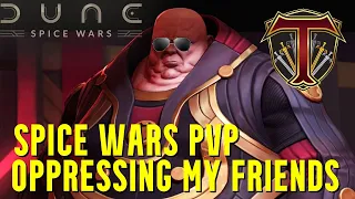 OPPRESSING & NUKING MY FRIENDS | Harkonnen PVP - 4 Player FFA! Dune Spice Wars