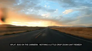 Scenic Drive at Sunset along Utah Lake on Redwood Road