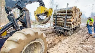 Serious Log Truck Stuck!!!