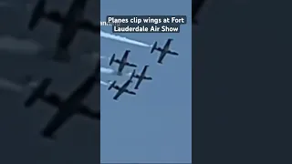 Video shows a mishap at Sunday’s #FortLauderdale Air Show. #shorts #florida #aviation