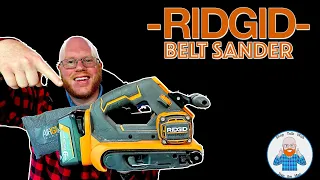 RIDGID 18V CORDLESS BELT SANDER-INCREDIBLE!!#ridgid #ridgidtools #carpentry #tools