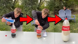 Coke Bottle VS. Pool Chlorine!! 🤯💥 (BAD IDEA) - #Shorts