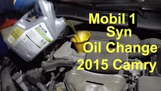 How to change oil and filter on 2015 Toyota Camry