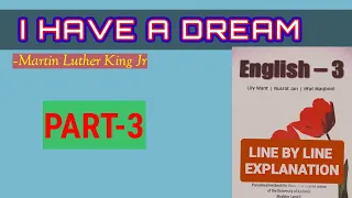 I Have A Dream- Martin Luther King Jr/Part-3/ Line By Line Explanation/ U.G 4TH & 6th Sem/ Kash Univ