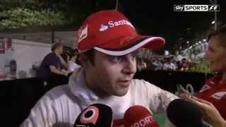 Interview with Felipe Massa after the race, Singapore GP 2012