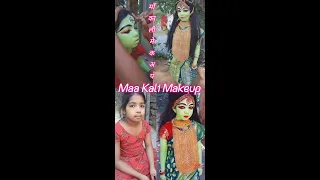 माँ काली मेकअप लुक। Maa Kali ki Makeup tutorial video
