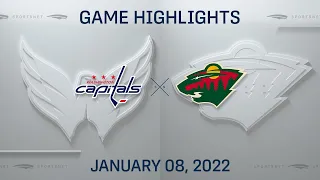 NHL Highlights | Capitals vs. Wild - Jan. 8, 2022