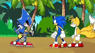 Metal Sonic vs Sonic and Tails. Sonic the Hedgehog Animation.