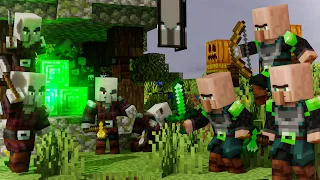 REVENG..!! - The guardians of the village EP 2 - Villagers vs Pillagers (Minecraft animation)