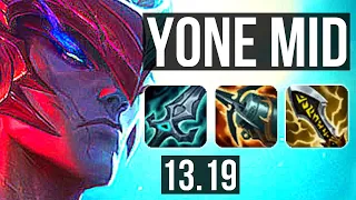 YONE vs MALPHITE (MID) | 8 solo kills, Legendary, 700+ games, 1.1M mastery | BR Master | 13.19