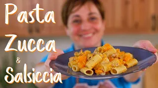 Pasta with pumpkin and sausage - Easy recipe by Benedetta