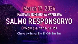 Salmo Responsoryo - March 17, 2024 - with chords