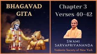 41. Bhagavad Gita I Chapter 3 Verses 40-42 I Swami Sarvapriyananda