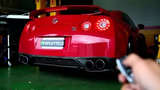 Nissan GT-R R35 w/ Armytrix full Titanium Performance Valvetronic Exhaust - Revs!