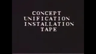 The Full Concept Unification Installation Tape