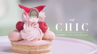 How Ladurée Makes it's Signature Saint Honoré Rose Dessert | Eat Chic | Harper's BAZAAR