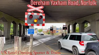 Rare Open Crossing Under Motorway Bridge, Yaxham Road Level Crossing (Norfolk) (25.07.2021)