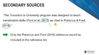 Referencing secondary sources in both the APA 7th and the APA 6th style