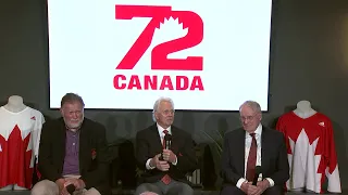 Summit Series: Members of the 1972 Team Canada Press Conference