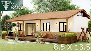 Inspiring Simple & Cozy Farmhouse Design | 8.5 x 13.5 Meters