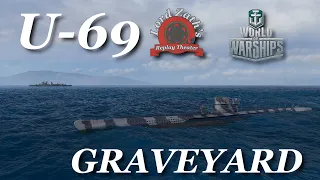 Graveyard - U-69 Tier 6 German SS Asymmetric Strait Replay Analysis World of Warrships