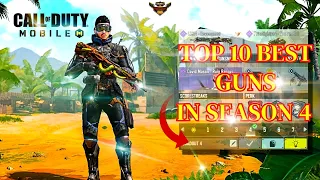 Top 10 Best AR in Season 4 CODM // Gunsmith Loadout/Class Setup // Cod Mobile #top10