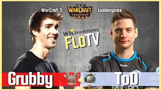 Warcraft 3 Reforged: Grubby vs ToD (Orc vs Human) 🔴 W3Champions Ladder Replay Cast by Tak3r