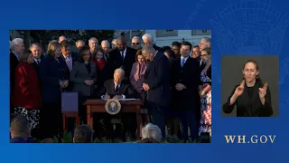 President Biden Signs into Law his Bipartisan Infrastructure Deal