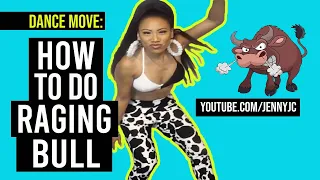 DANCE TUTORIAL- How to do RAGING BULL (STEP-BY-STEP | DANCEHALL MOVE | Variations) | Jenny JC