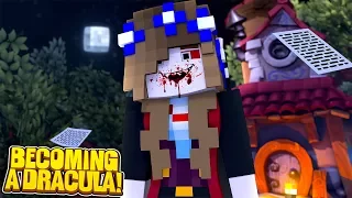 LITTLE CARLY TURNS INTO A VAMPIRE AND EATS LITTLE KELLY!!(Minecraft Roleplay).