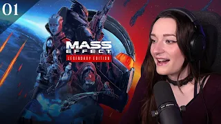 (First Playthrough) I'm OBSESSED! 😍 | Mass Effect Legendary Edition - Ep.1 | Let's Play [Veteran]