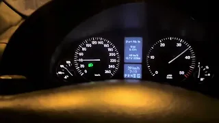 W203 C320 CDI OM642 0-100km Speed trial