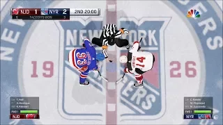 NHL 18 - New York Rangers vs New Jersey Devils - Gameplay (HD) [1080p60FPS]